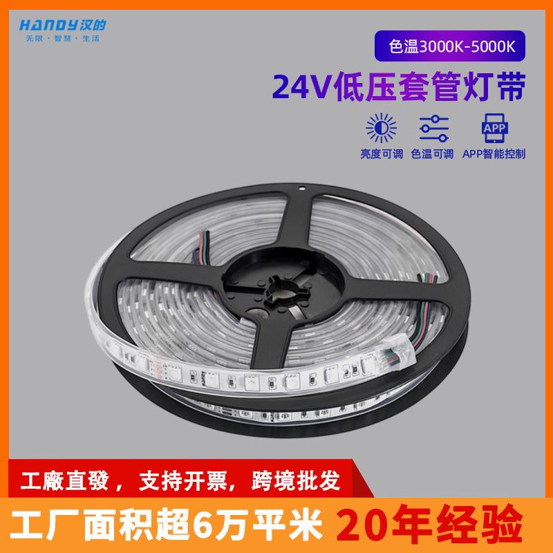 套管2835灯带220v超亮LED长条灯装饰氛围家庭户外防水RGB色温灯带