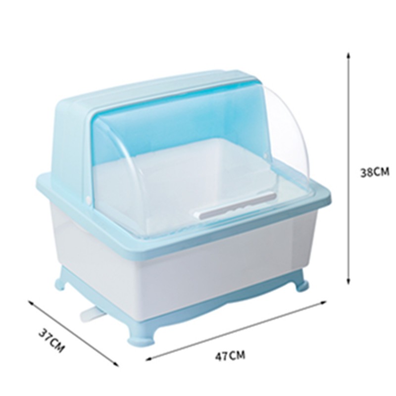 家用多功能特大厨房碗筷餐具收纳盒箱F装放碗架沥水带盖双层小碗