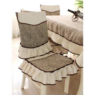 新中式 茶几桌布布艺长方形台布餐桌布椅垫餐椅套套装 椅子套罩新品