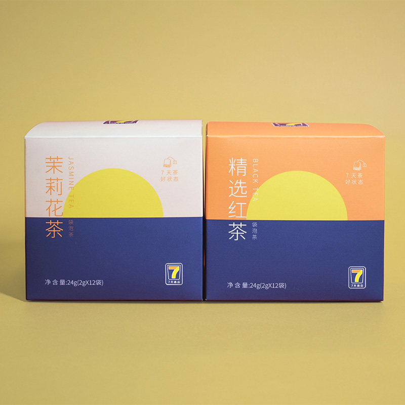 7天酒店同款茉莉花茶小盒茶便携袋泡茶精选红茶冷萃茶健康0添加糖