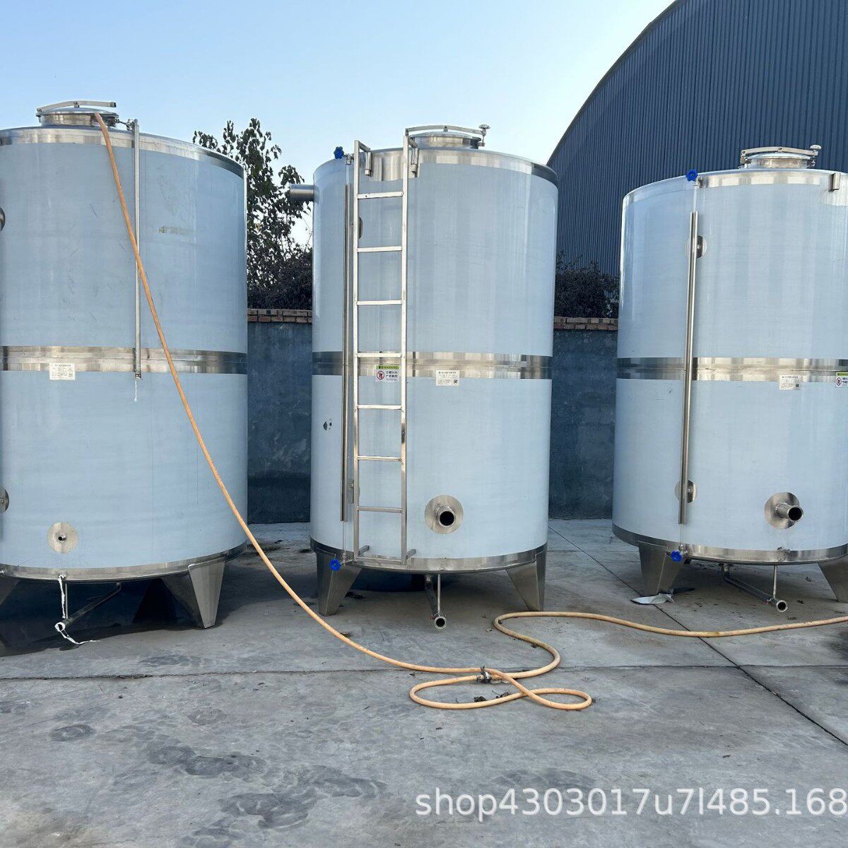 3立方储水罐白钢自来水储水容器立式不锈钢净水储存罐