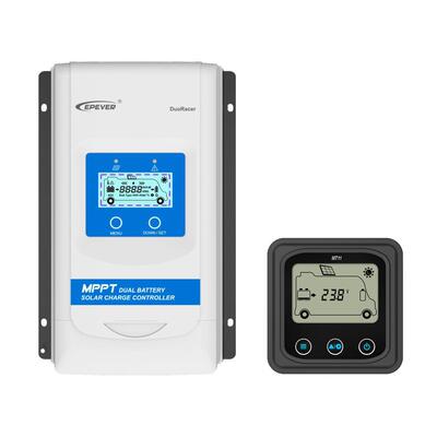 EPEVER双电池太阳能房车轮船MPPT太阳能控制器DuoRacer10A20A30A
