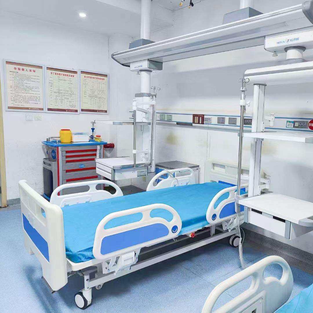 ABS带中控刹车双摇护理床家用老人护理床双摇病床欧式四小护栏