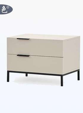 创意设计床头柜意式极简铁艺储物柜北欧现代简约床头收纳柜cabine