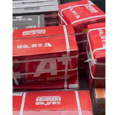 天能6-EVF-52.3 12V52.3Ah免维护蓄电池 电动轿车洗地车洗地机