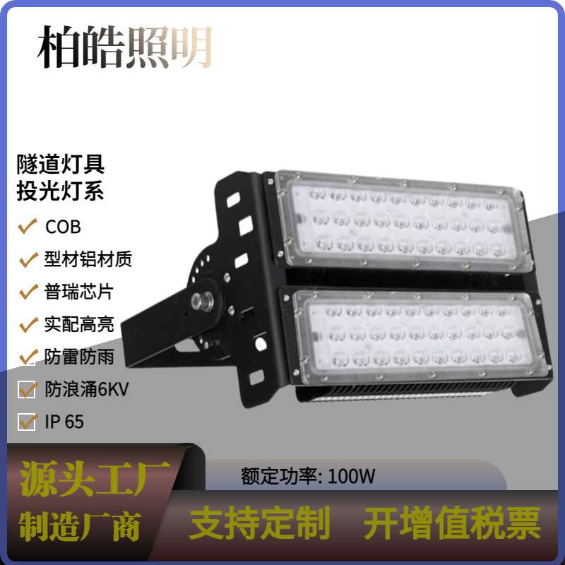 led工程隧道灯模组 户外高杆灯球场灯 道路涵洞大功率投光灯厂家