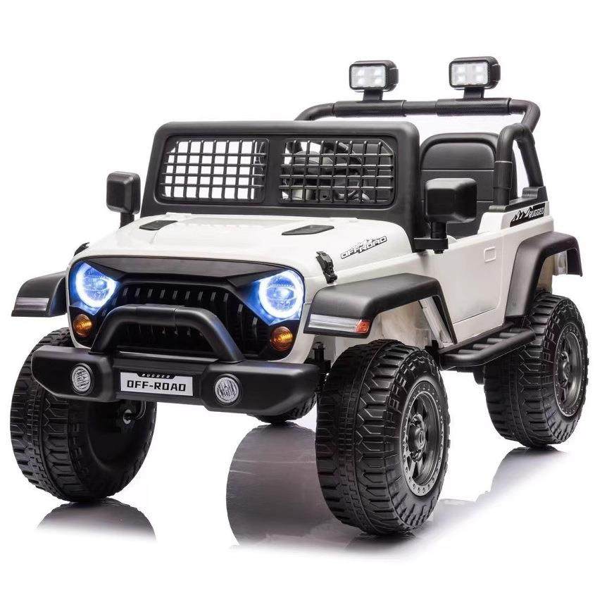 电动儿童车四轮四驱充电带遥控越野汽车可坐宝宝牧马人童车可