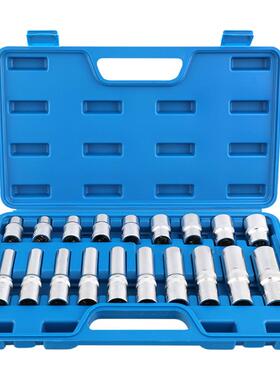 e型加长套筒e8e10e12e14花型内六花角外六角梅花异形花键套筒套装