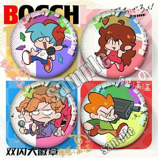 周五夜放克周边徽章吧唧谷子二次元小众挂件同人自制精美胸针摆件