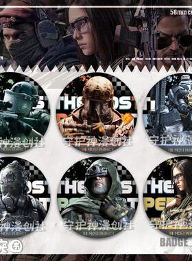 暗区突围游戏周边吧唧徽章谷子58mm马口铁镭射胸针礼物挂件收藏品