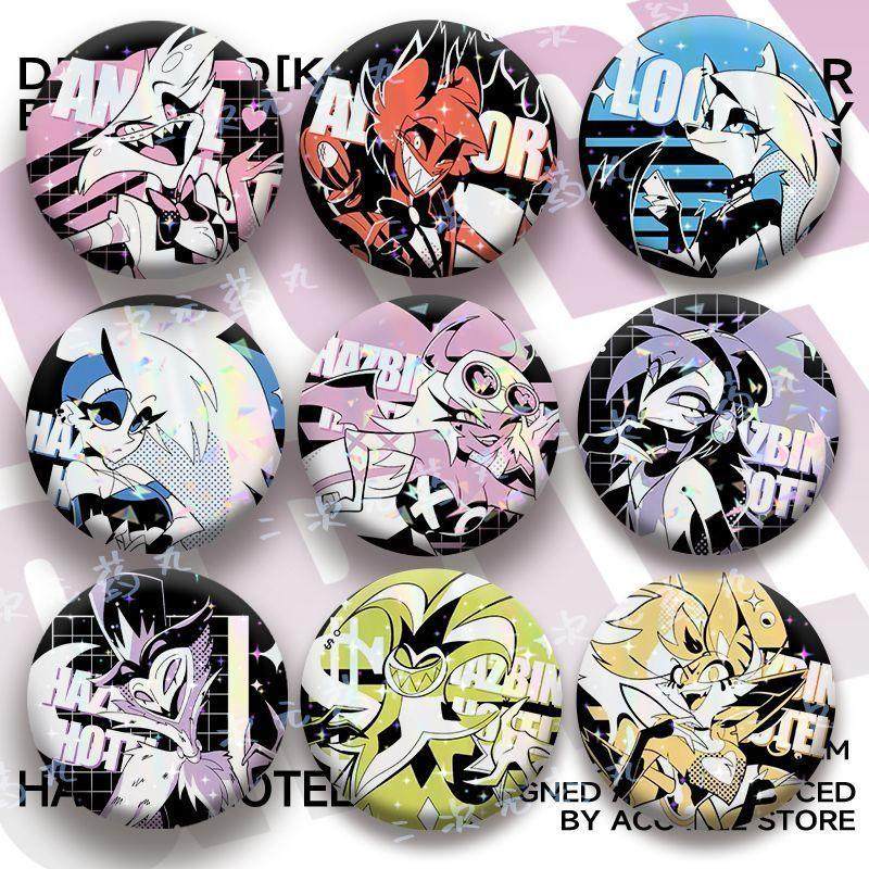 安吉尔地狱客栈吧唧周边阿拉斯托动漫58徽章摆件胸针饰品男女礼物