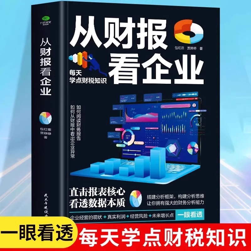 从财报看企业 一眼看透每天学点财税知识 直击报表核心看透数据本质零基础快速学会读懂财报教你解开财报背后的财富密码简单易学会