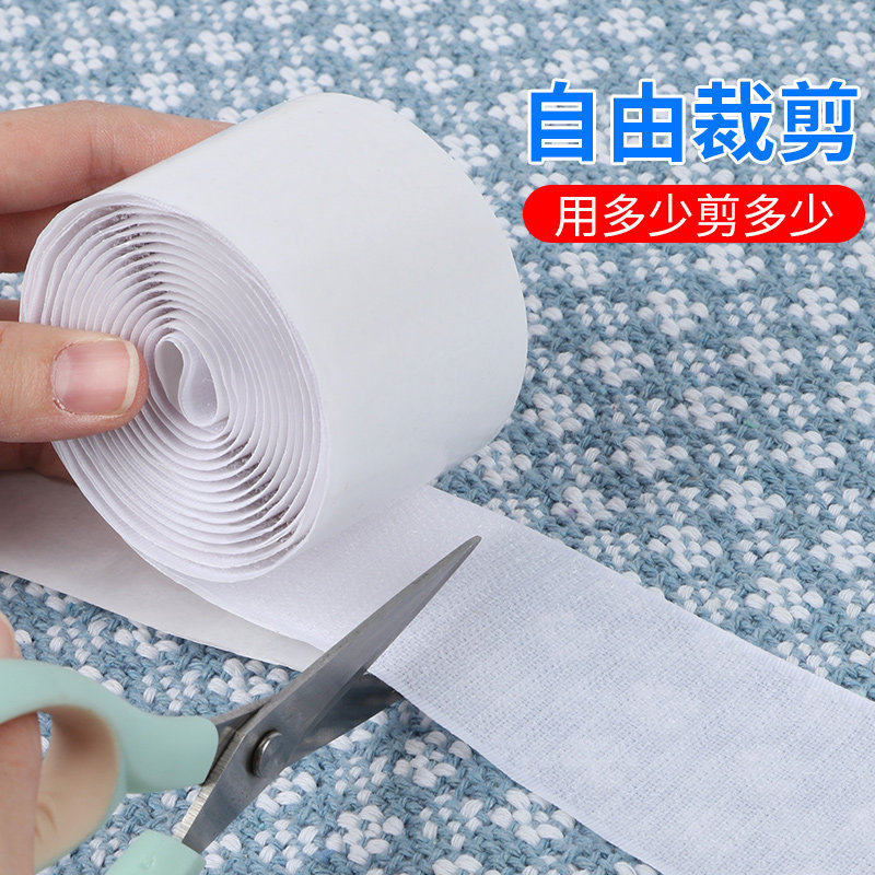 毛毡板魔术贴毛毡墙专用单面勾带背胶强力自粘固定上墙免钉粘扣带