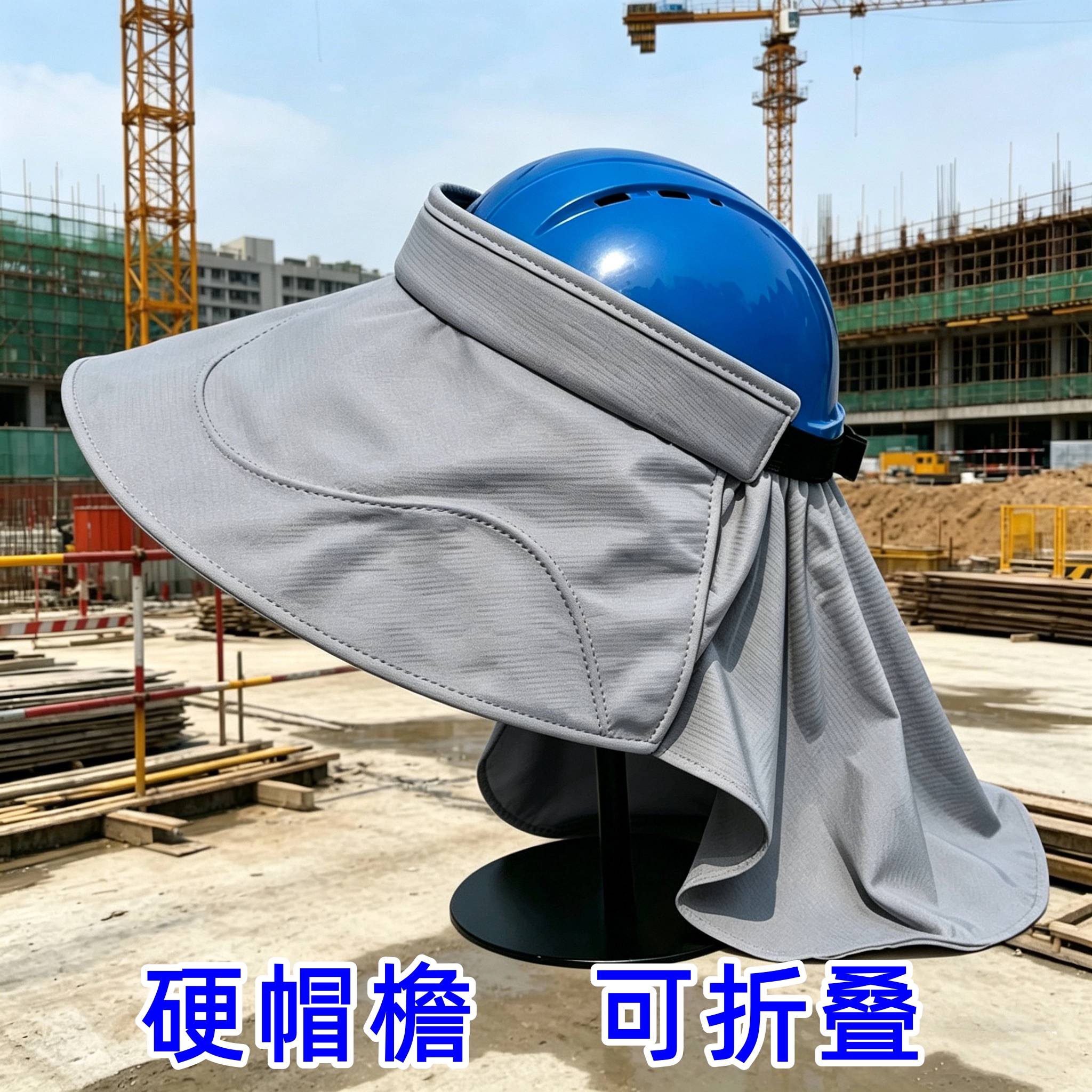 安全帽防晒遮阳罩男女通用夏季防紫外线工地防晒安全帽防晒帽檐