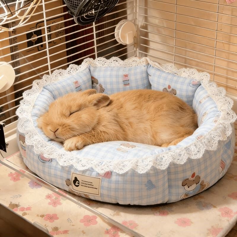 兔子窝四季通用猫窝狗窝双面趴趴垫宠物垫子侏儒兔垂耳兔棉垫睡窝