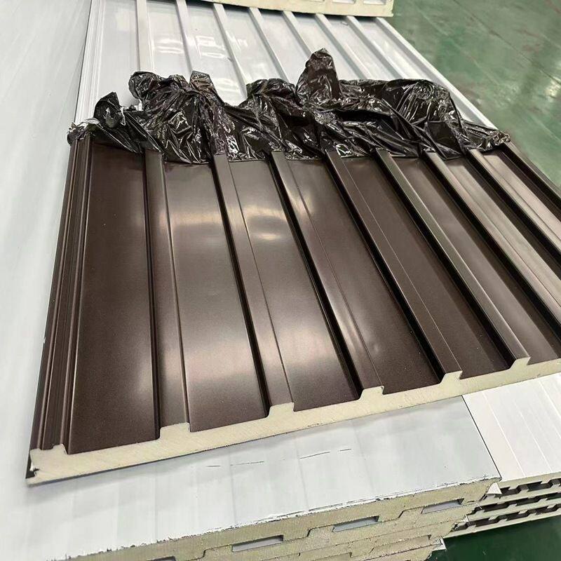 屋面铝合金聚氨酯长城板车棚双层隔热铝瓦阳光房屋顶保温长城铝瓦