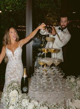 香槟塔玻璃杯婚礼酒杯塔庆功宴酒店酒杯放置庆祝宴香槟杯欧式酒塔