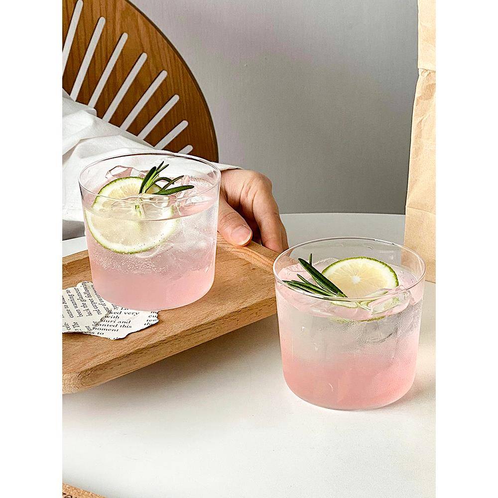 网红轻薄玻璃鸡尾酒杯 冰美式拿铁咖啡杯茶杯冷饮料饮品水杯子ins