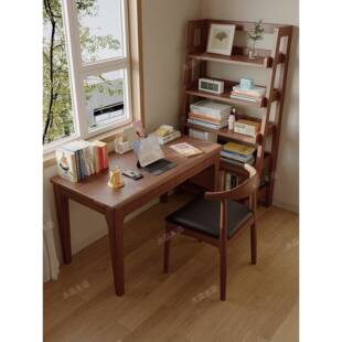 全实木窄书桌40/45cm宽办公桌家用电脑桌卧室小户型儿童学习桌