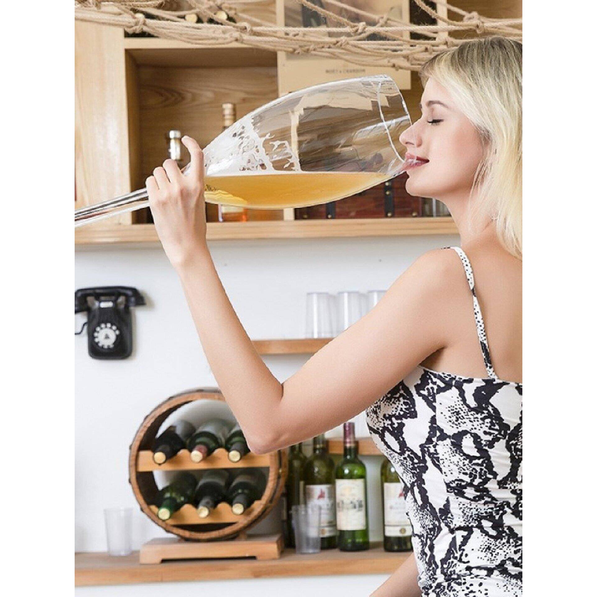 超大号欧式玻璃啤酒红酒高脚杯酒吧酒杯人气品鉴英雄杯KTV婚庆杯