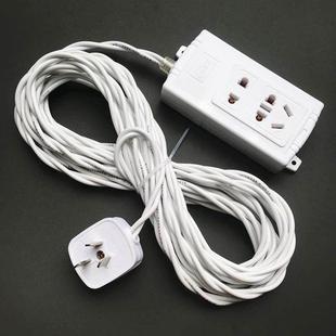 家用电线防水线花线带插头防晒线双绞线插板线灯头线充电线延长线