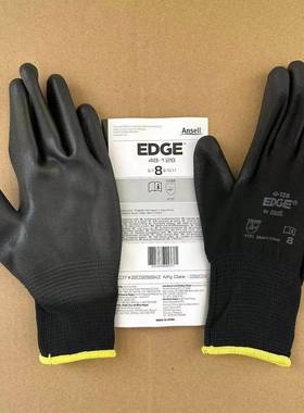 ANSELL安思尔48-126灵巧防滑手套精细操作汽修PU涂层涂掌透气EDGE