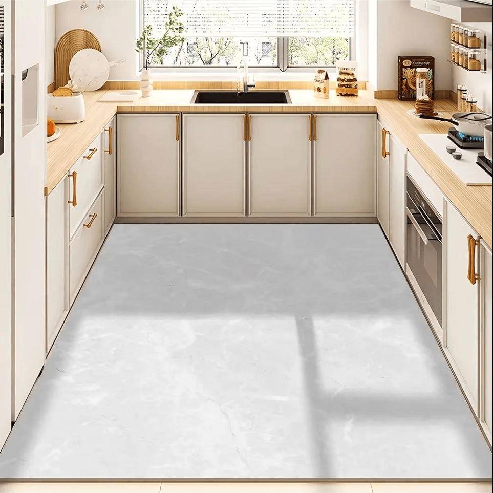 厨房地垫防滑防油防水可擦免洗pvc地毯厨房专用耐脏家用地垫满铺