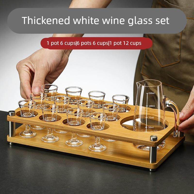 加厚玻璃醒酒器套装白酒专用分酒器洋酒扎壶二两酒盅家用一口杯子