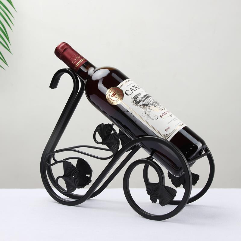 古铜色黑色香槟色皇家马车葡萄酒红酒架摆件酒柜装饰品[三色可选]