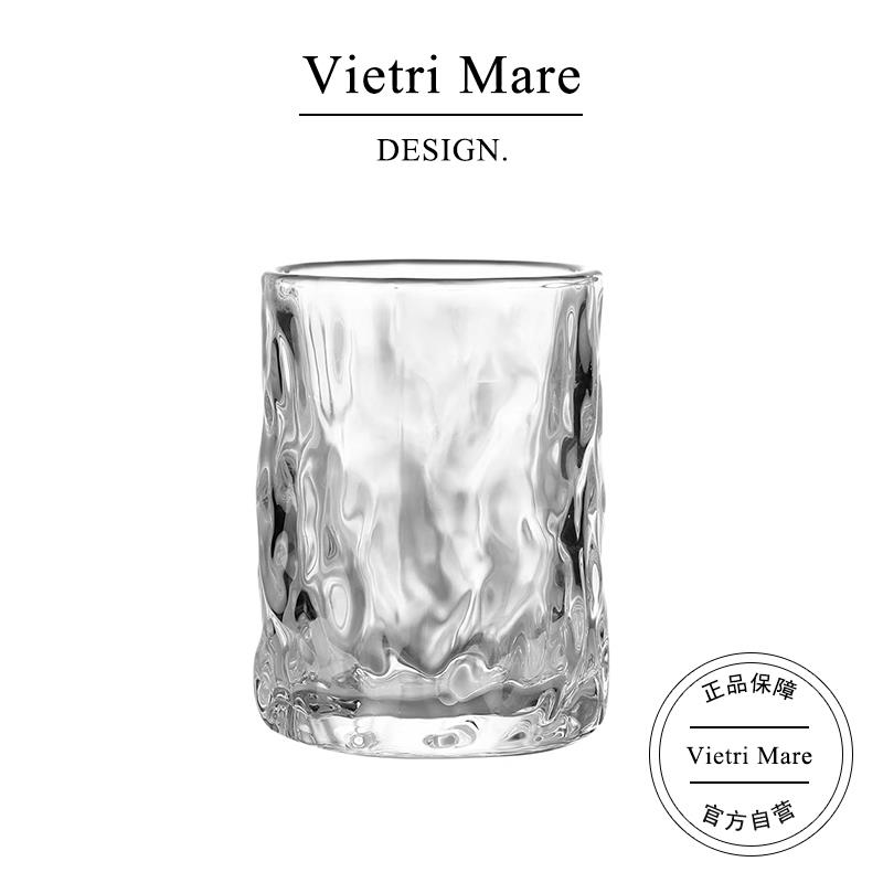 Vietri Mare玻璃杯美式透明树纹咖啡杯拿铁杯家用果汁杯子丨道尔