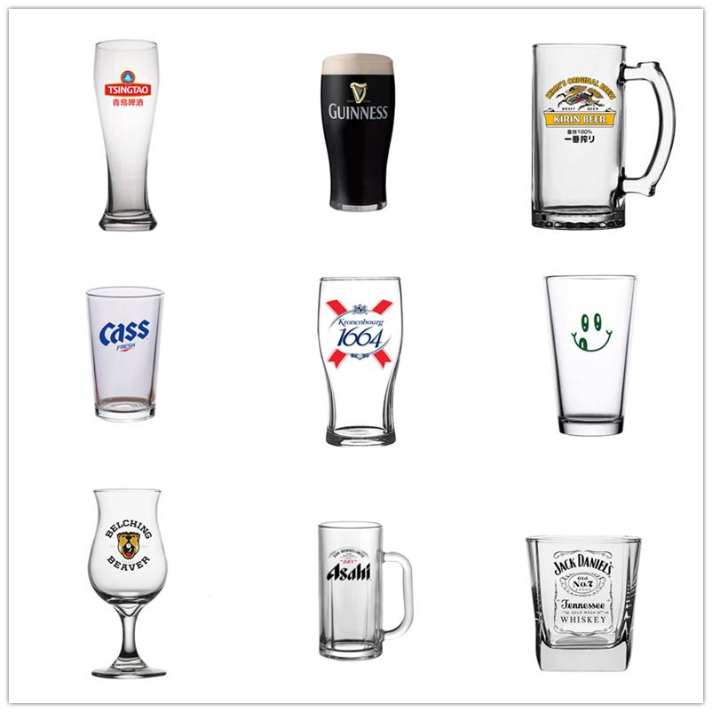加厚畅销经典款无铅玻璃杯创意家用精酿高脚英式小麦啤酒杯logo