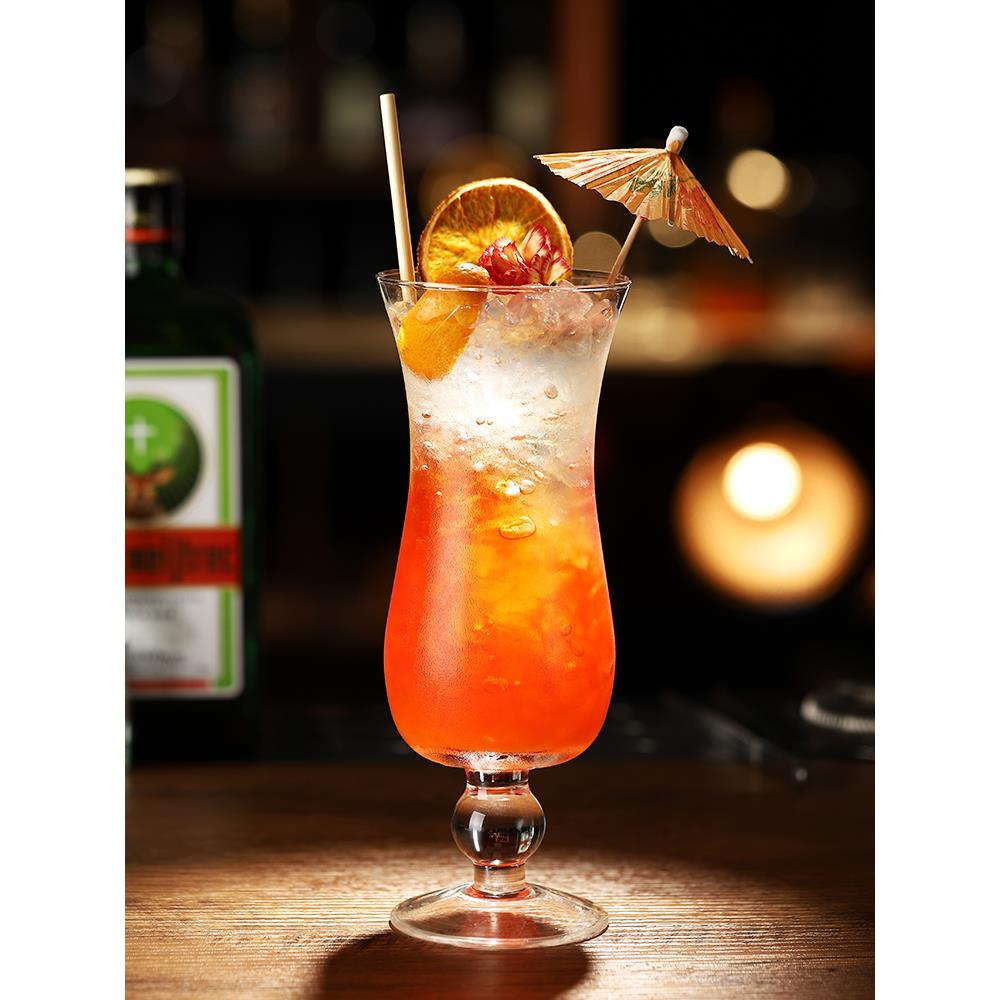 飓风杯鸡尾酒杯椰林飘香杯果汁杯创意高脚杯冷饮杯杯子酒吧调酒杯