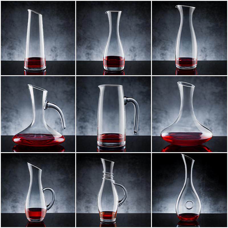 红酒醒酒器商用玻璃分酒器家用醒酒壶高档带把大扎壶大容量分酒壶