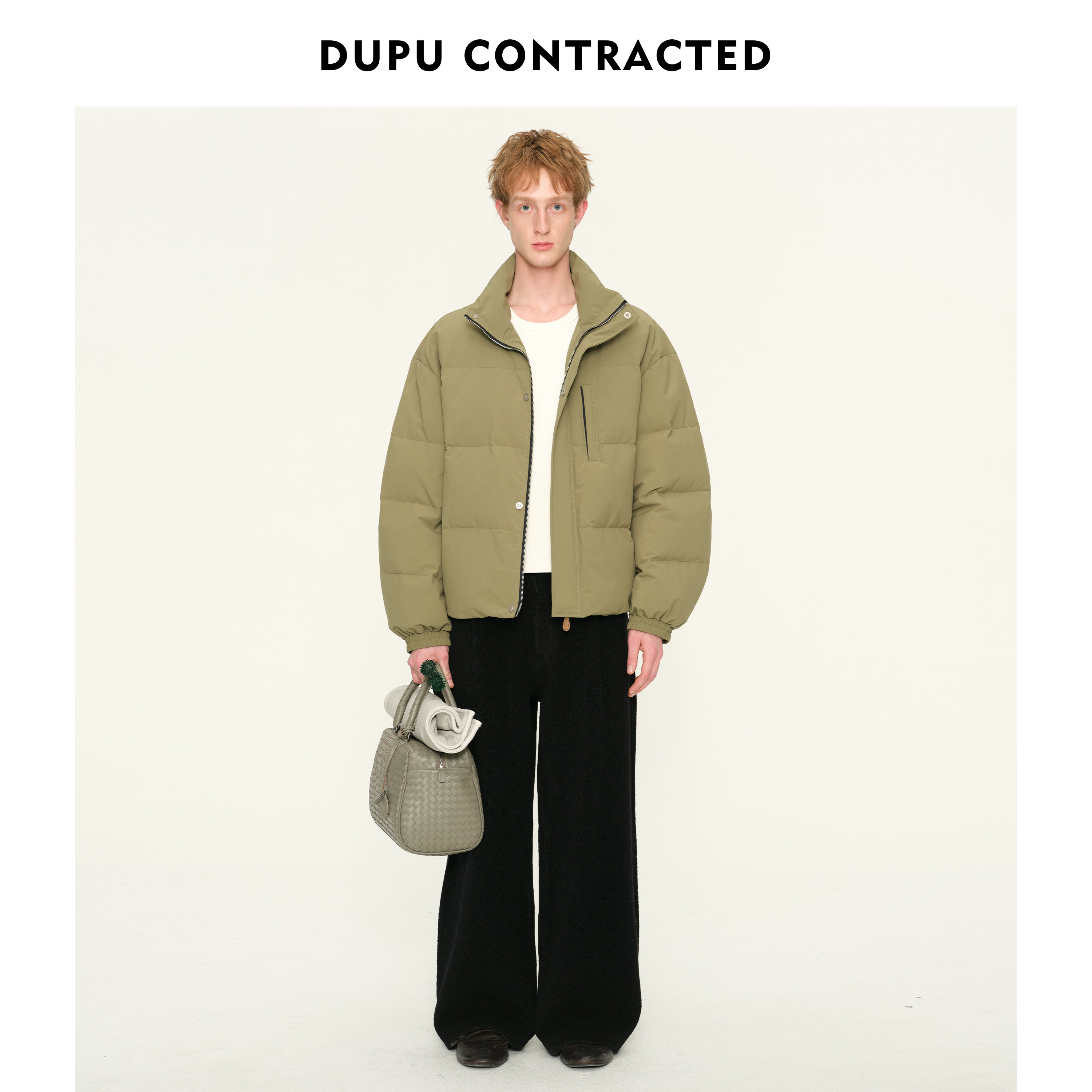 DUPU杜朴 短款微廓90白鹅绒小立领羽绒服 轻盈简约羽绒外套