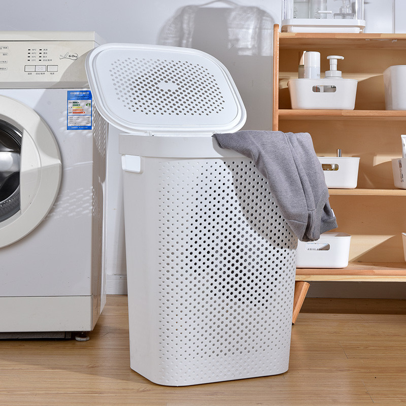 百露大容量脏衣筐家用脏衣蓝洗衣篮衣服玩具杂物收纳筐带盖脏衣篓