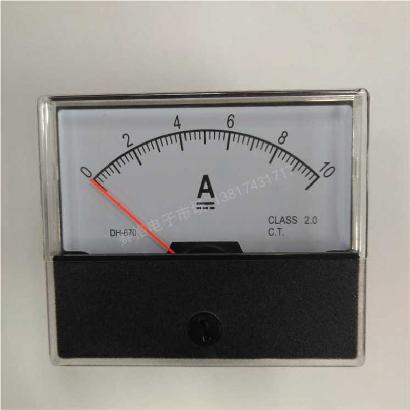 SD-670 10A 指针直流电流表DH-670 10安培 CZ-670 DC电流表 70*