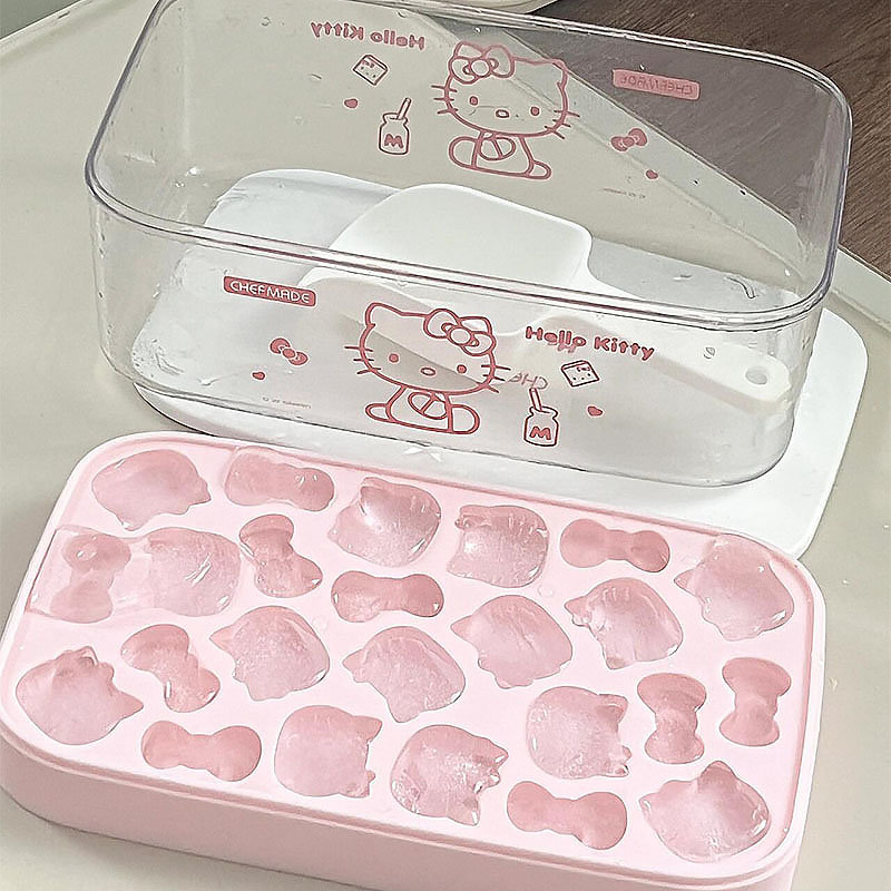 HelloKitty冰块模具家用食级大号硅胶卡通制冰模具大容量制