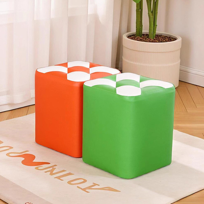 小凳子家用矮凳客厅方凳皮凳沙发凳创意现代简约实木换鞋凳小