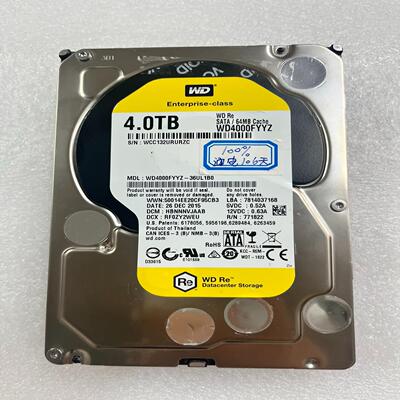 询价~西数金标4TB WD4000FYYZ