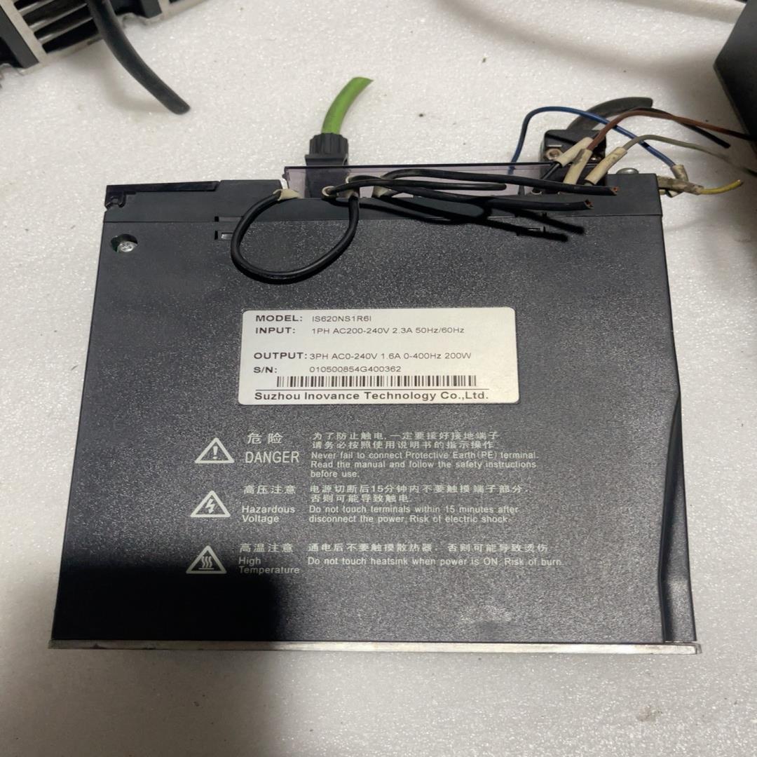 议价汇川伺服驱动器电机IS620NS1R6I 两台200W单价