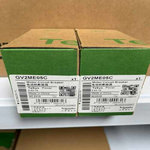 马达保护器，GV2ME05C，日期保内产品，黑色外观，~议价