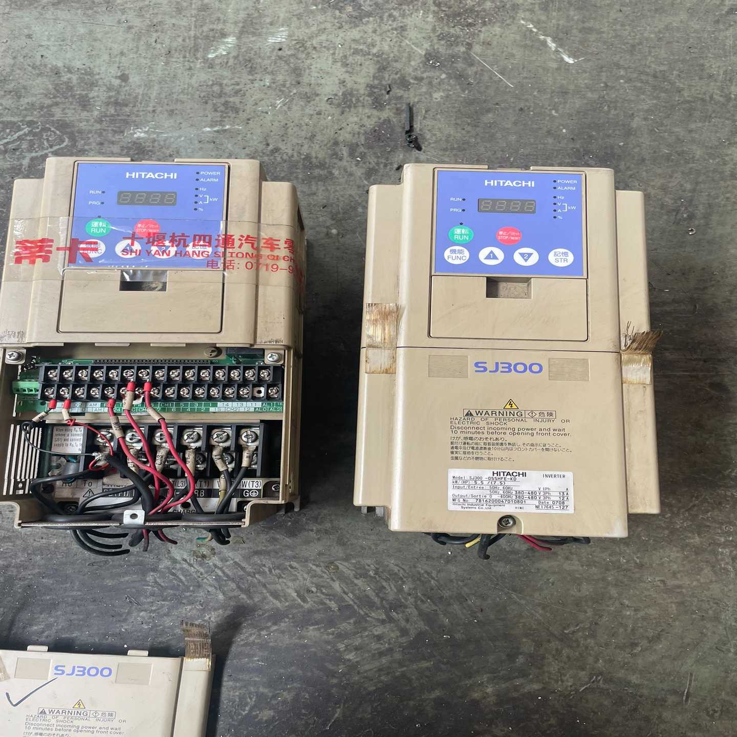 SJ300-055HFE-KD++日立5.5KW变频器，设备【华铭电子】