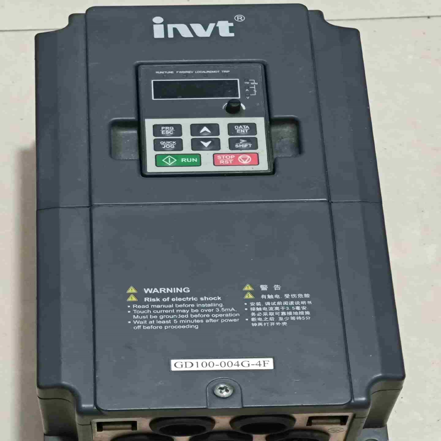 拆机英威腾变频器GD100-004G-44KW380--议价商品