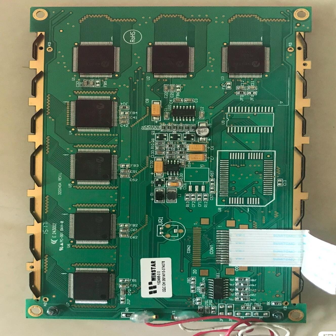 显示器件WINSTAR 102496-0 0液晶显示屏。（佳毅工控）