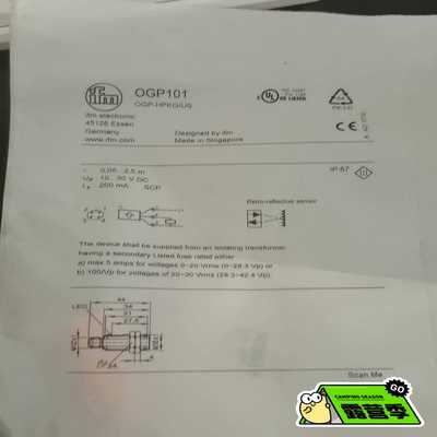 IFM易福门OGP101光电传感器开关~询价