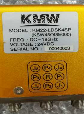 KMW KM22-LDSK4SP DC-18GHz 24V【侨报商行】
