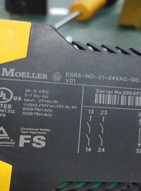 穆勒安全继电器ESR5-NO-21-24VAC-DC拆机功能