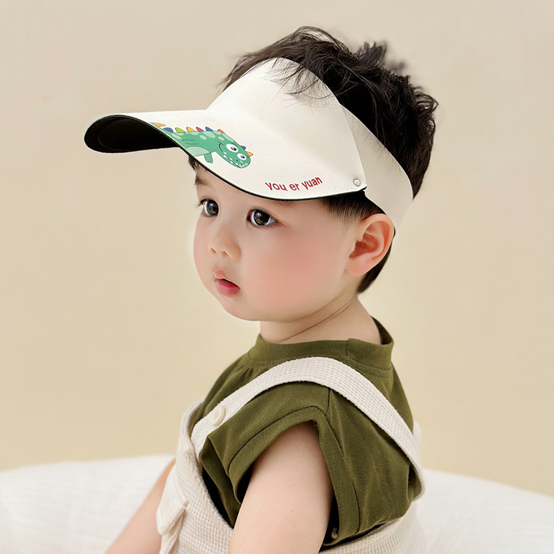 婴儿防晒帽男童遮阳帽女童太阳帽棒球帽小月龄空顶帽宝宝帽子轻薄