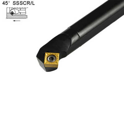 45度 数控刀杆 内孔螺钉式 车刀 S12M16Q20R-SSSCR/L09 倒角