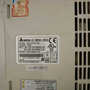 询价台达伺服驱动器ASD-A0121-AB二手